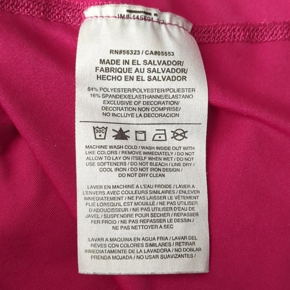 Nike Pro Dry Fit Top V Neck  Hot Pink M - Picture 8 of 9